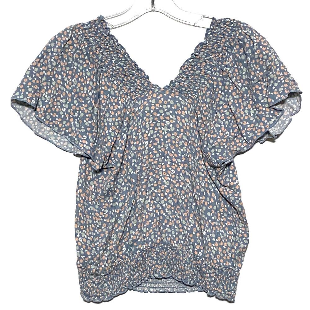 Urban Romantics Top Blouse S Flutter Sleeve Boho Peasant Dainty Coquette Whimsy - Picture 3 of 5